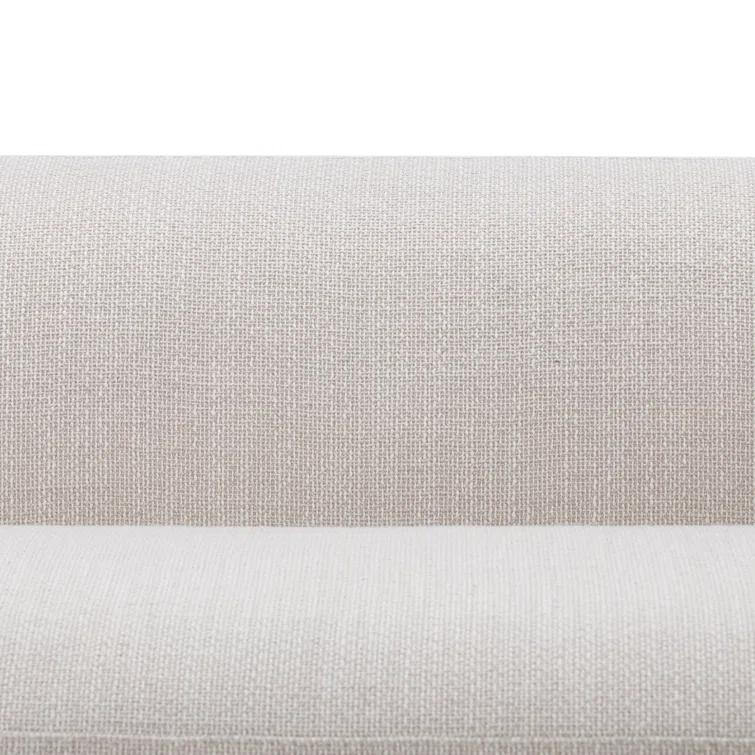 Nara 96'' Off-White Linen Tuxedo Arm Sofa