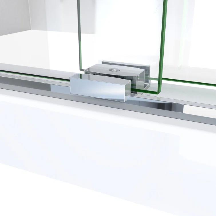 DreamLine SDVH60W760VXX01 Sapphire-V 56cm W x 76cm H Frameless Tub Door with