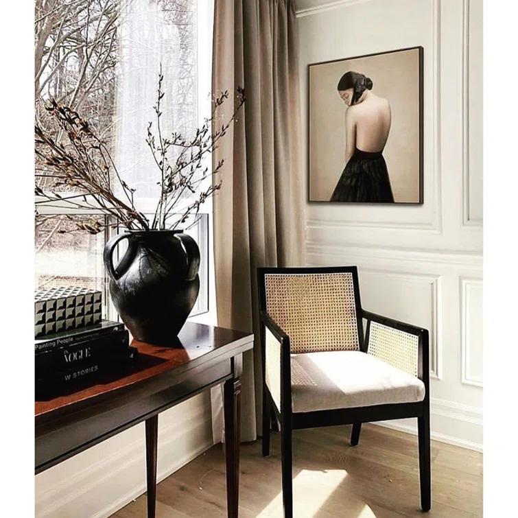 Jeni Dining Arm Chair - Black