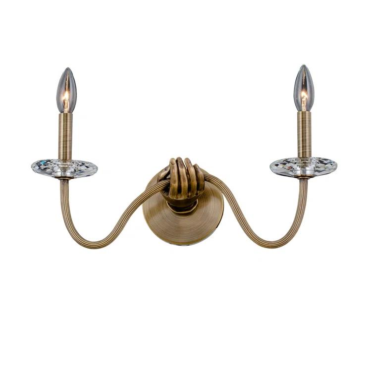 Kalco Solid Brass Candle Wall Light