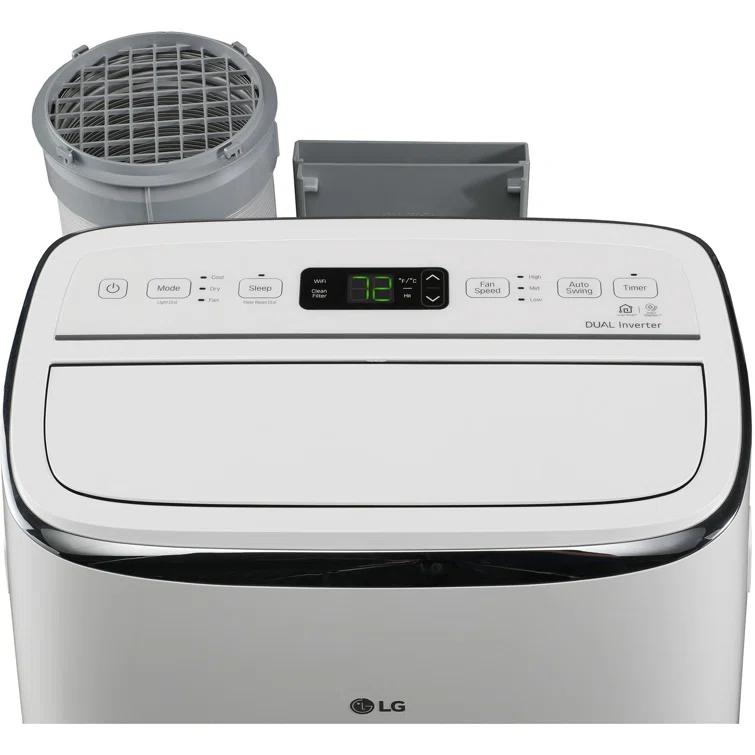 115V Dual Inverter Portable Air Conditioner with Wi-Fi Control in White for Rooms up to 450 Sq. Ft.