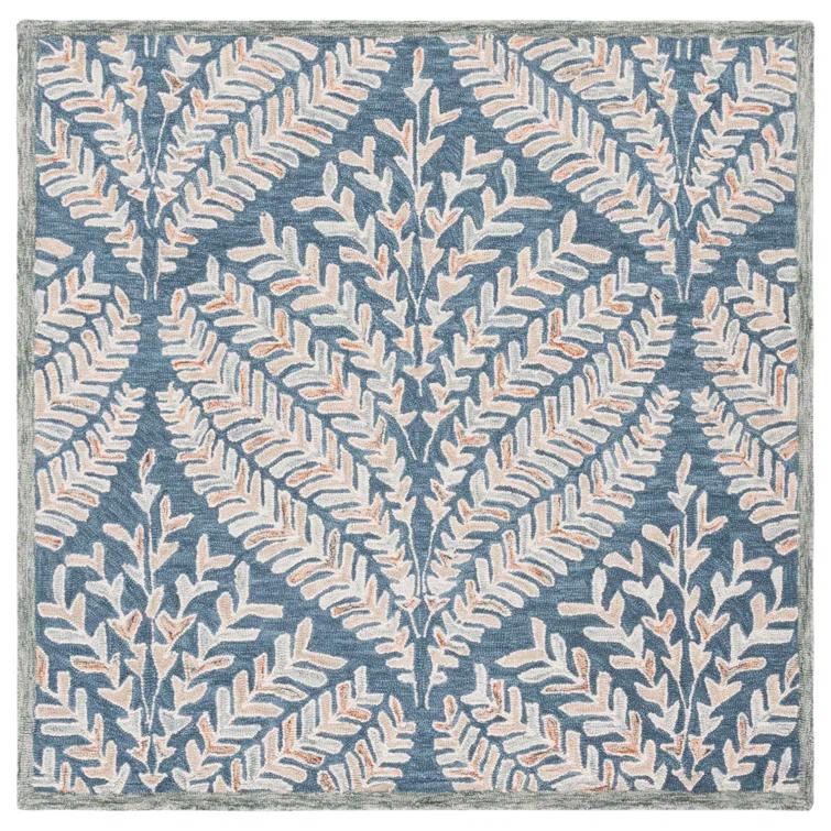 Chaithra Hand Tufted Wool Floral Rug