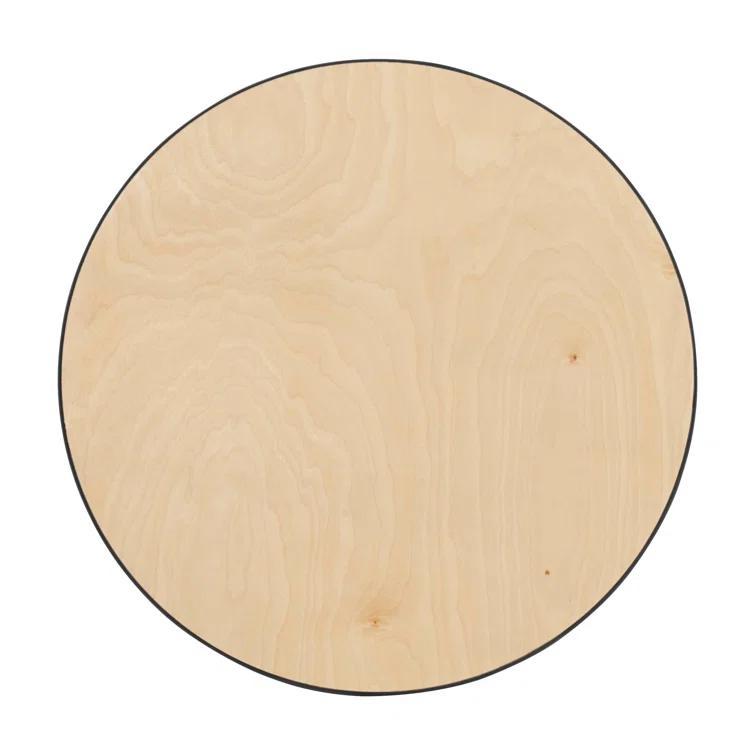 Flash Furniture Marrel Round Wood Cocktail Table with Columns by Flash Furniture