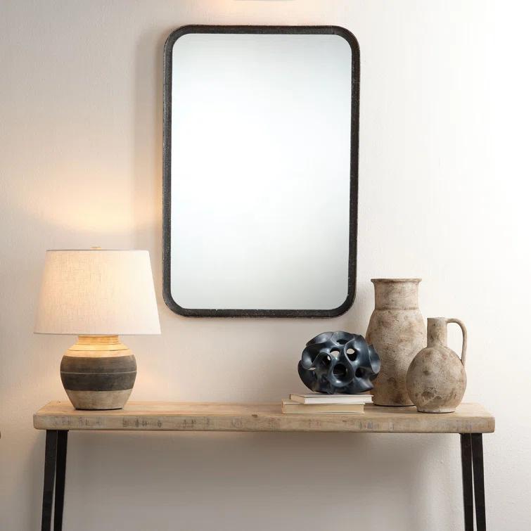 Reese Mirror - Distressed Black