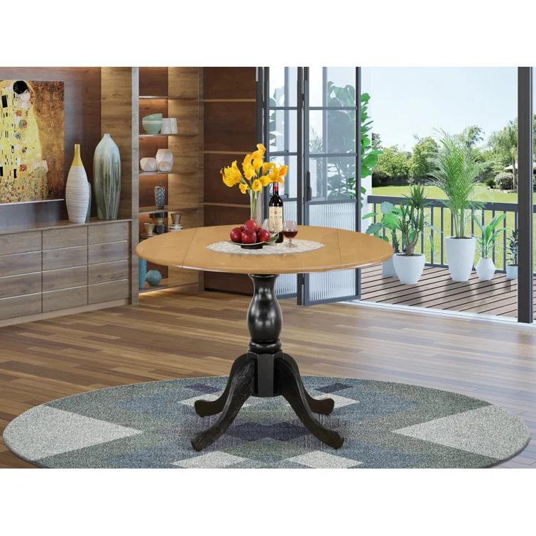 Dublin Extendable Round Solid Wood Dining Table