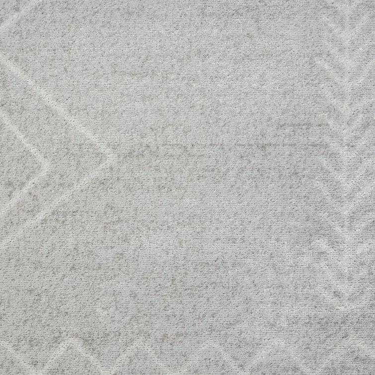 Geometric Performance Gray Area Rug