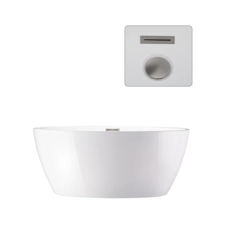 Freestanding Soaking Acrylic Bathtub
