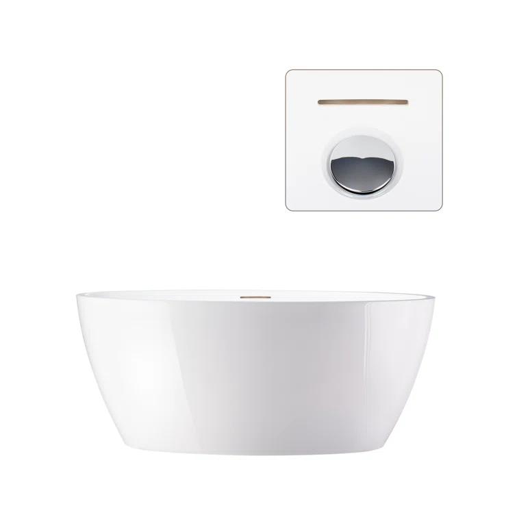 Freestanding Soaking Acrylic Bathtub