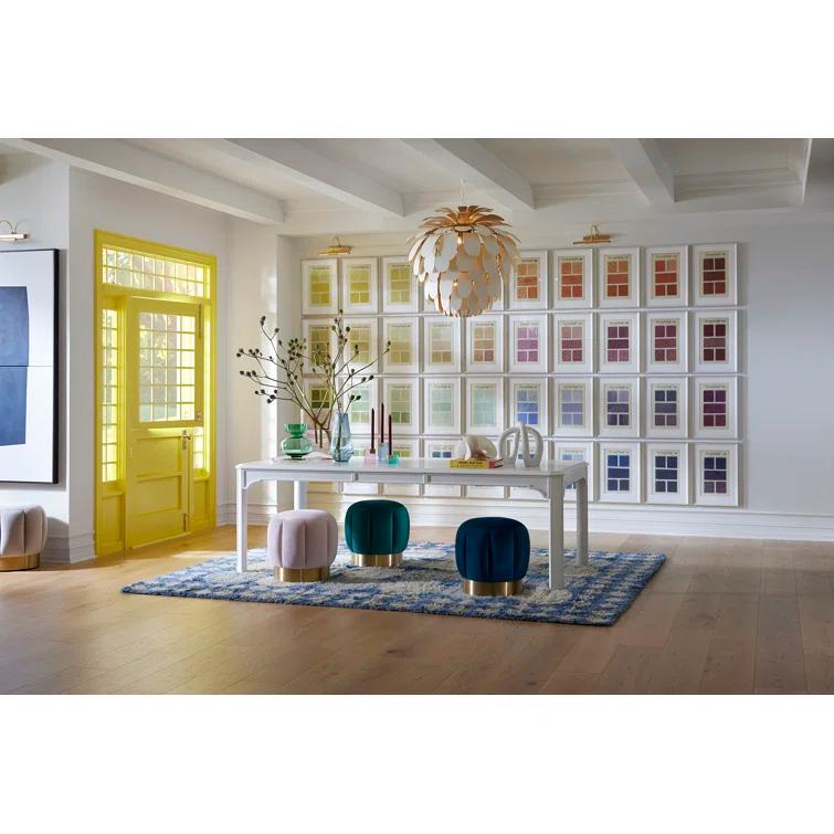 Gold Leaf Petal 6-Light Contemporary Chandelier