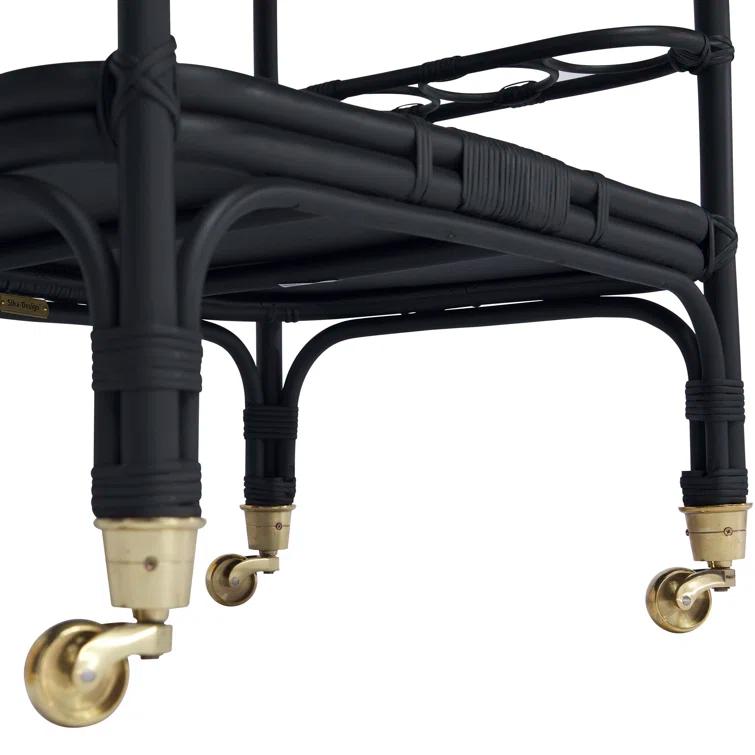 Carlo Rattan Bar Cart