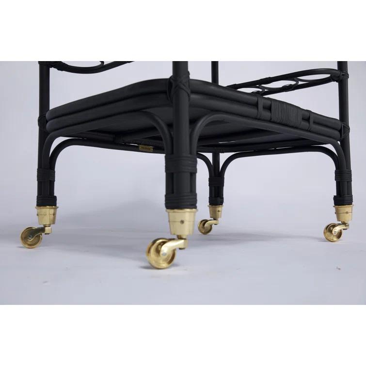 Carlo Rattan Bar Cart