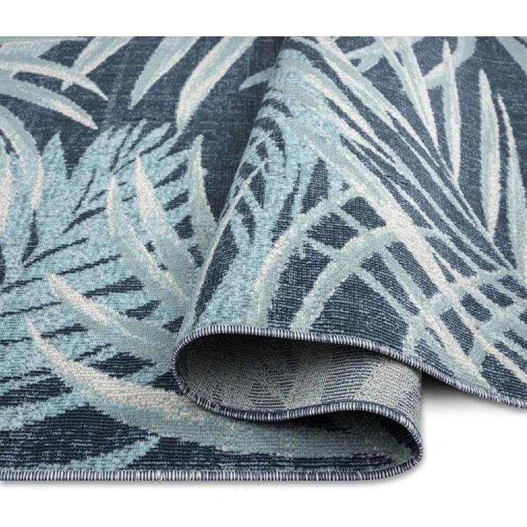 Tommy Bahama Malibu Palm Springs Coastal Indoor/Outdoor Area Rug, Blue/Navy