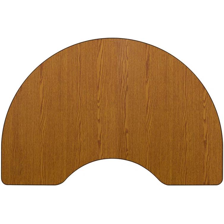 Goddard 48''W x 72''L Kidney HP Laminate Activity Table - Adjustable Legs