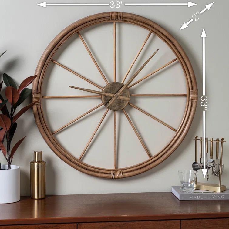 Joss & Main Gerena Oversized 30" Wall Clock