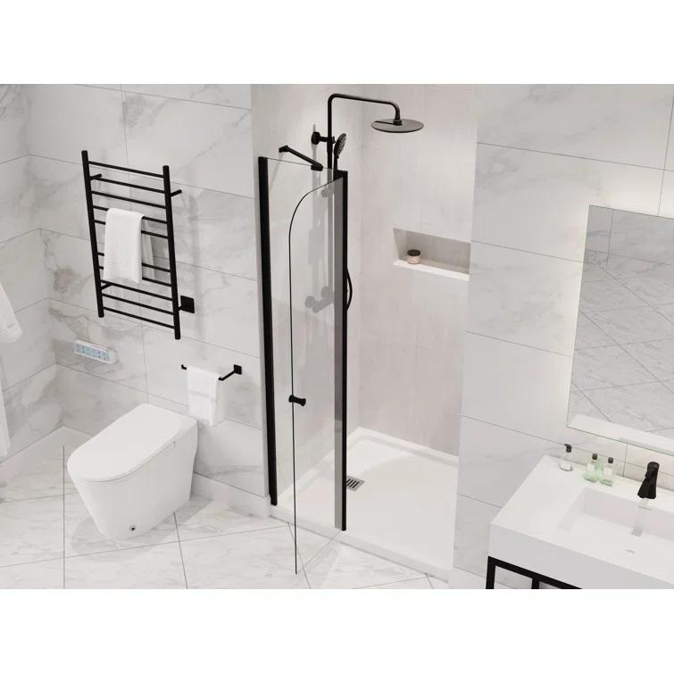 Anzzi 33.3” W x 72” H Frameless Shower Door