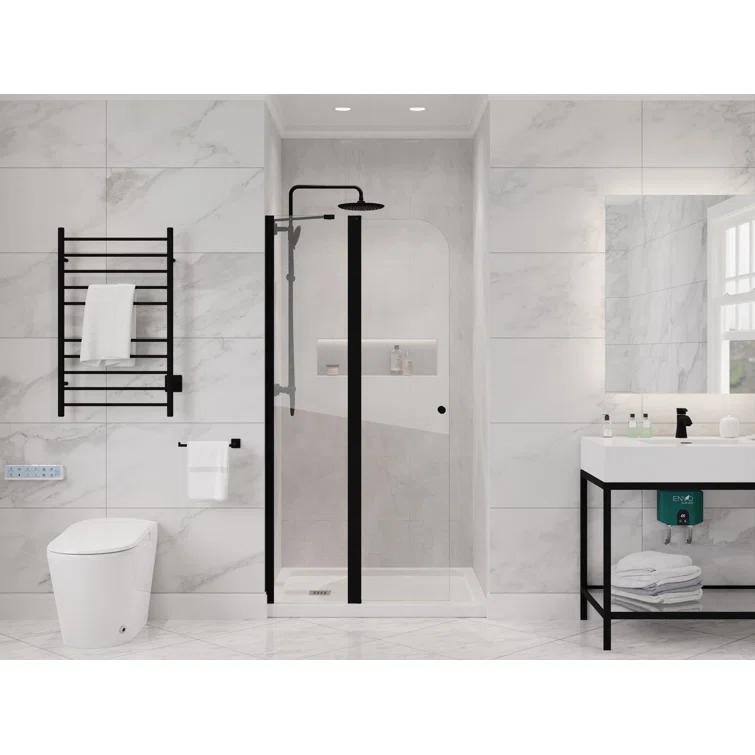 Anzzi 33.3” W x 72” H Frameless Shower Door
