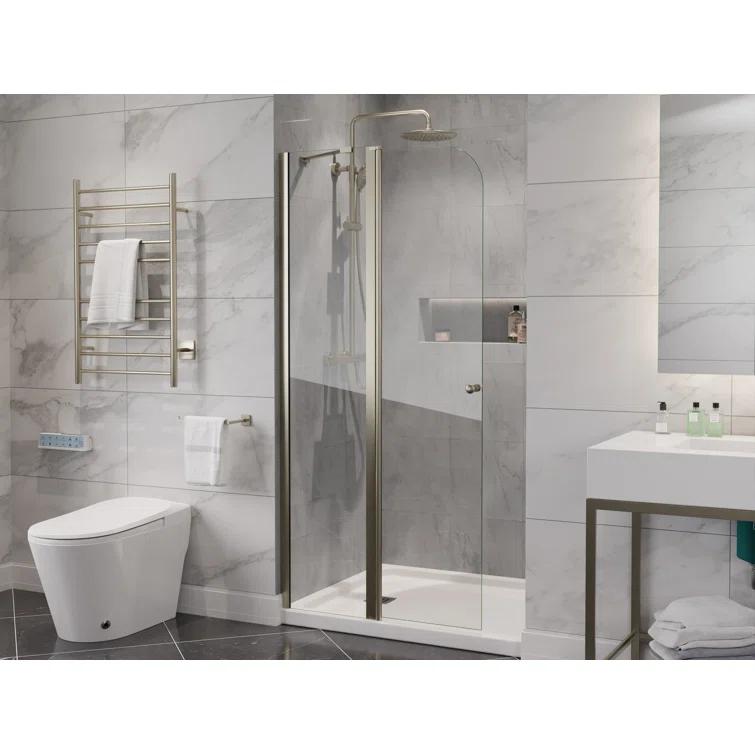 ANZZI Anzzi 33.3” W x 72” H Frameless Shower Door SD-AZ14-01BN