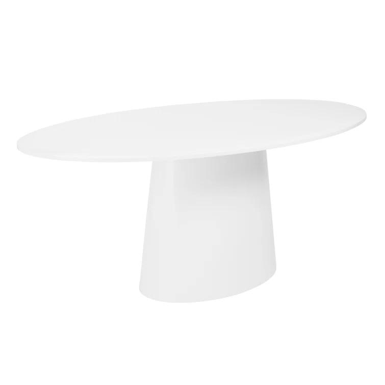 Beth Oval Dining Table - White