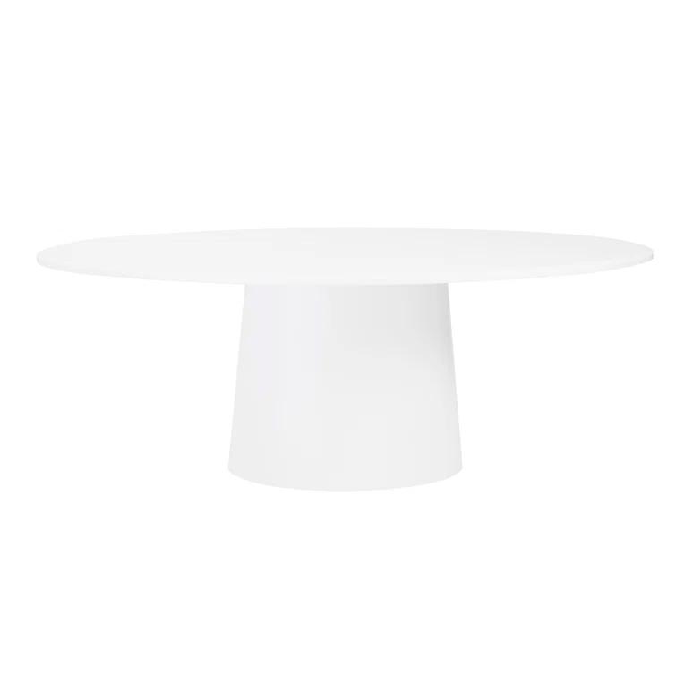 Beth Oval Dining Table - White
