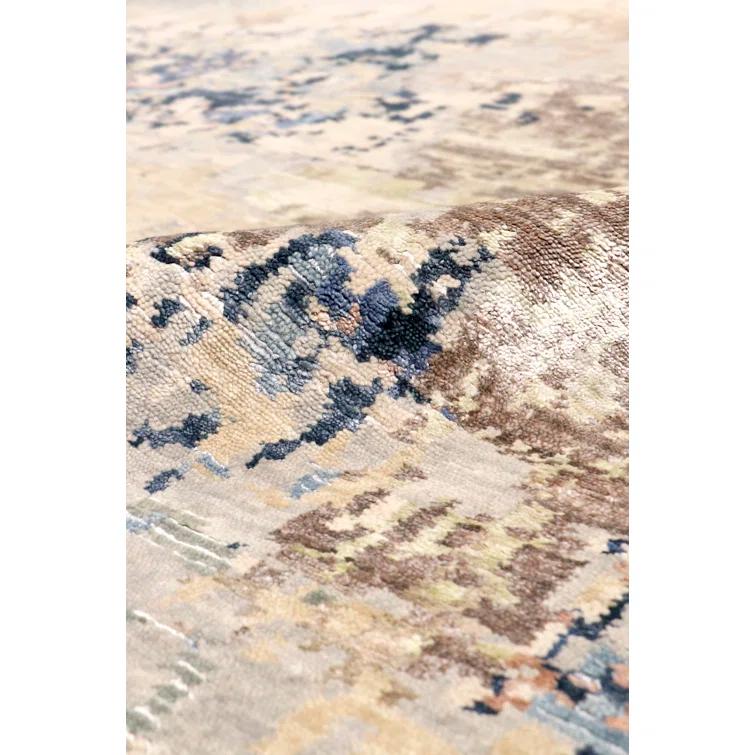 Hand Knotted Abstract Rug