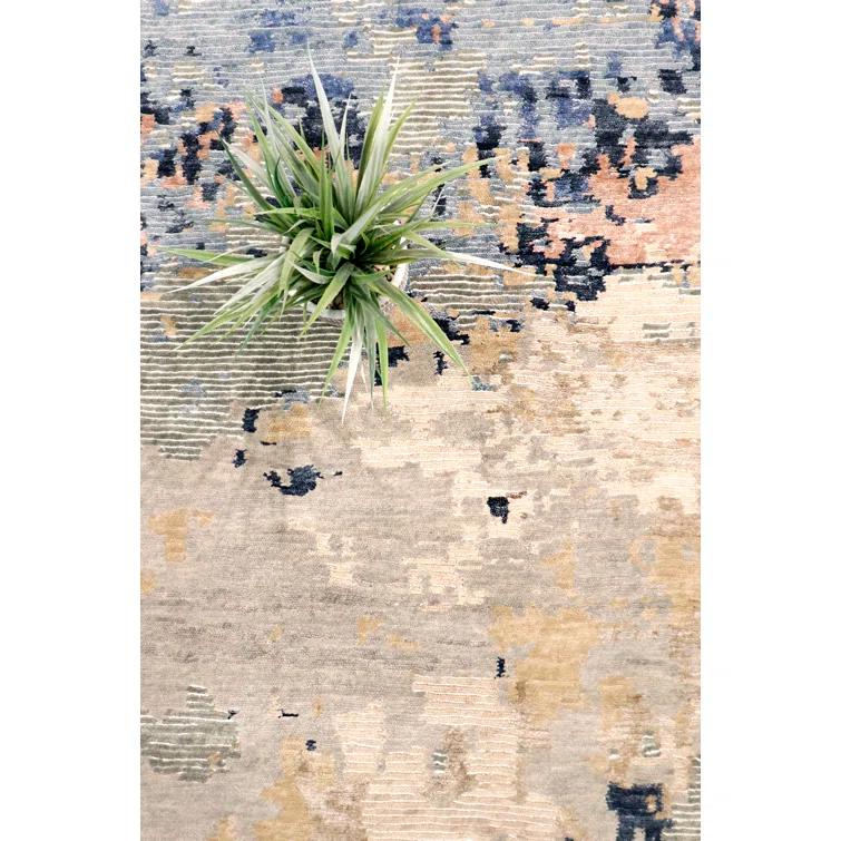 Hand Knotted Abstract Rug