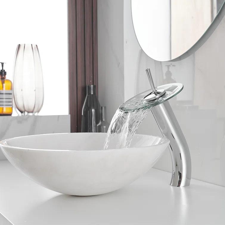 Waterfall Vessel Bathroom Faucet