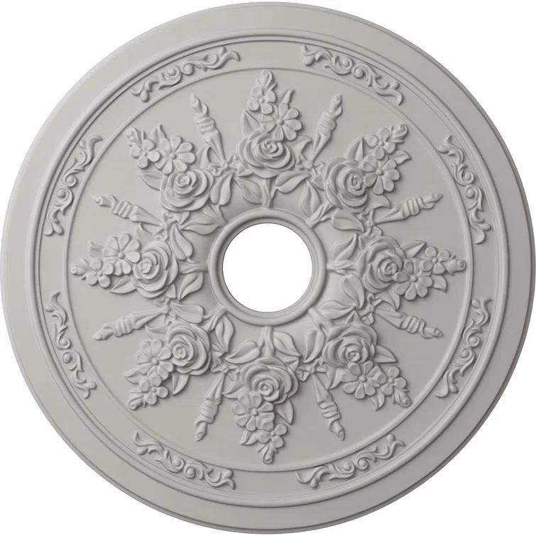 Rose and Ribbon Ceiling Medallion
