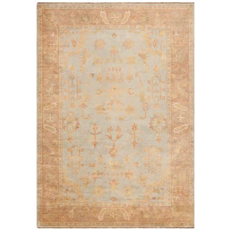 Oushak Hand Knotted Wool Oriental Rug