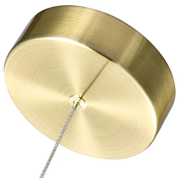 VONN Lighting Sienna 5-in Integrated LED Height Adjustable ETL Certified Pendant Light with Globe Shade