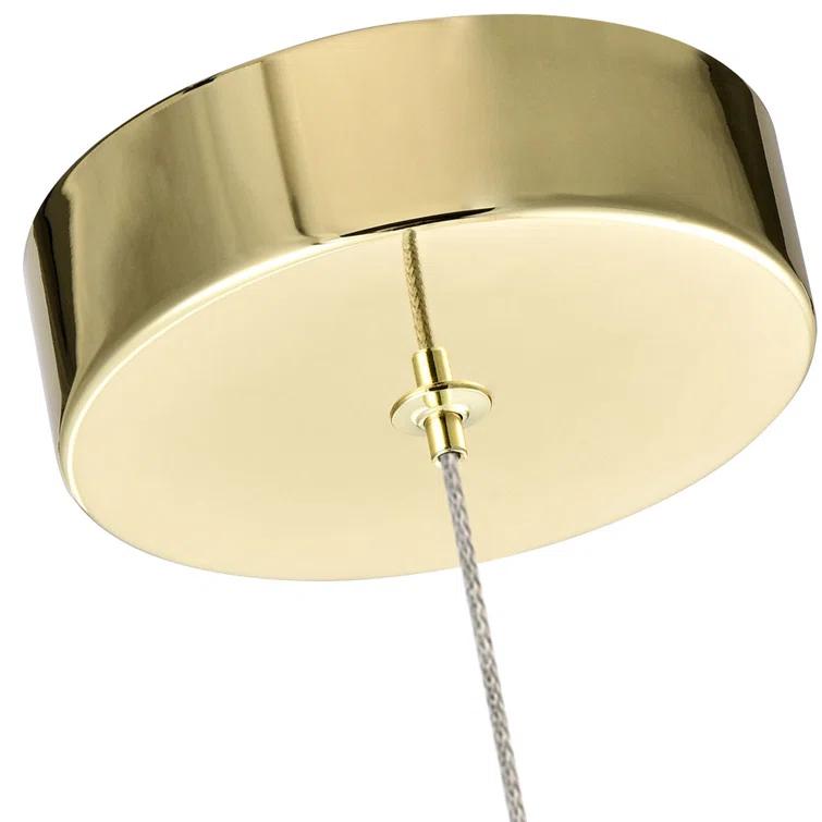 Amalfi 4.75-in Integrated LED Height Adjustable ETL Certified Pendant Light with Cone Shade