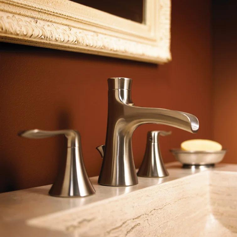 Speakman SB-1221-E-BN Caspian Widespread Bathroom Faucet with  Drain Assembly