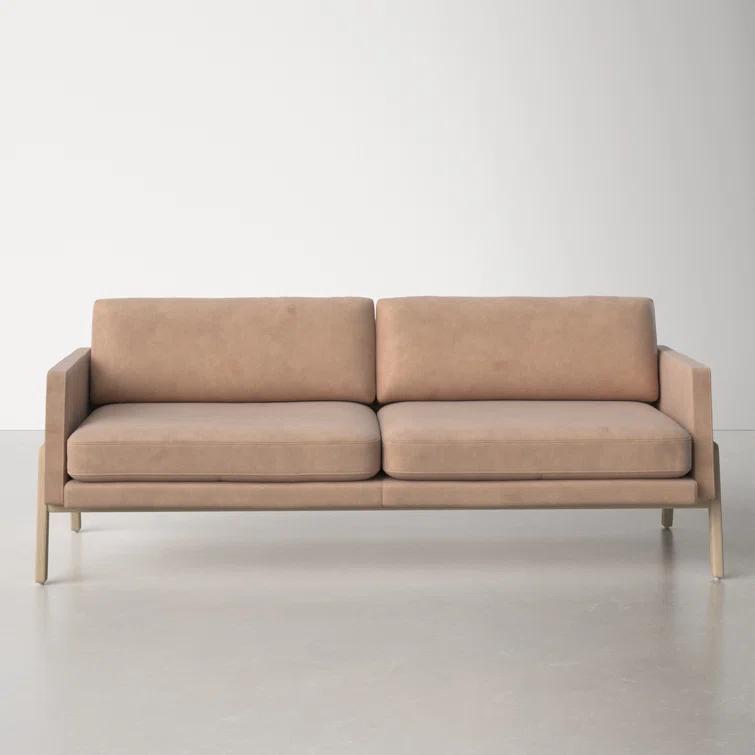 Viviana 84'' Genuine Leather Sofa