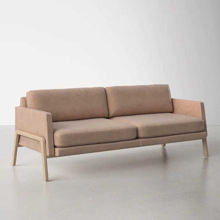 Viviana 84'' Genuine Leather Sofa