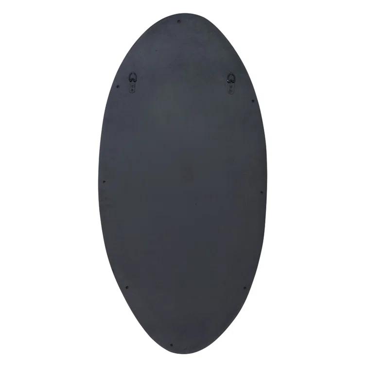 Hidden Hills Oval Mirror - Brown