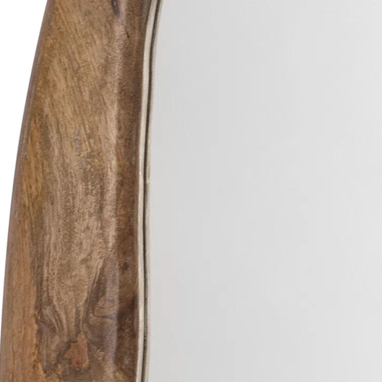 Hidden Hills Oval Mirror - Brown