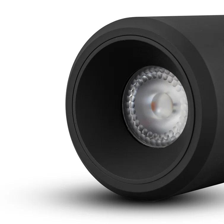 Node 3.5-in Round Integrated LED ETL Certified Surface Mounted Downlight, Beam Angle 33, Black