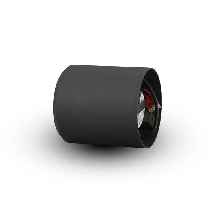 Node 3.5-in Round Integrated LED ETL Certified Surface Mounted Downlight, Beam Angle 33, Black