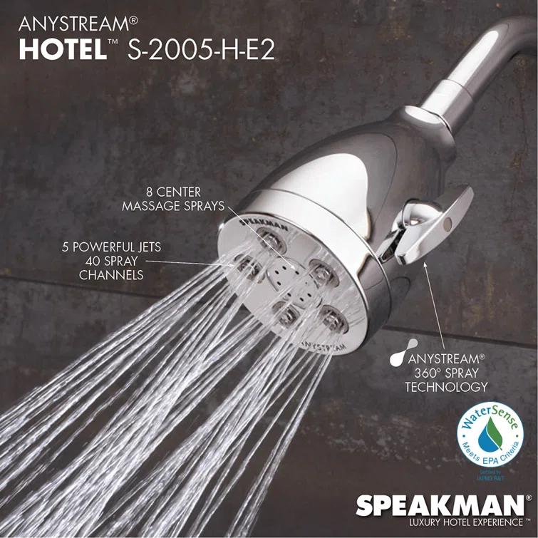 Hotel 2.5 GPM Multi Function Adjustable Shower Head