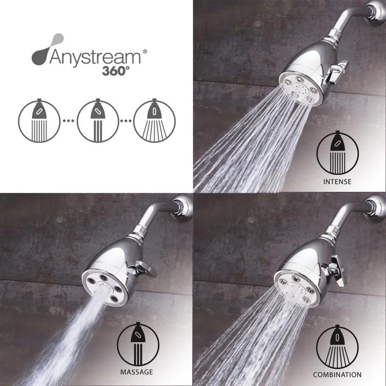 Hotel 2.5 GPM Multi Function Adjustable Shower Head