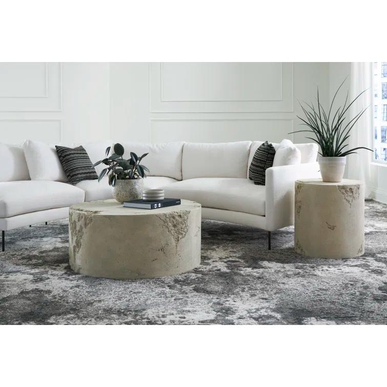 Phillips Collection Formation Coffee Table, Roman Stone