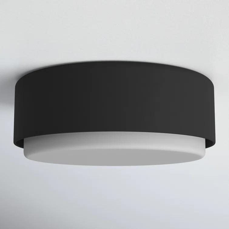 Fitzgerald 2 Light Glass Flush Mount