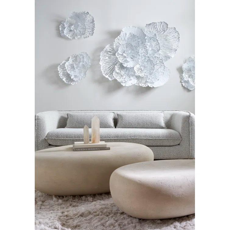 Phillips Collection Roman Stone River Stone Solid Coffee Table