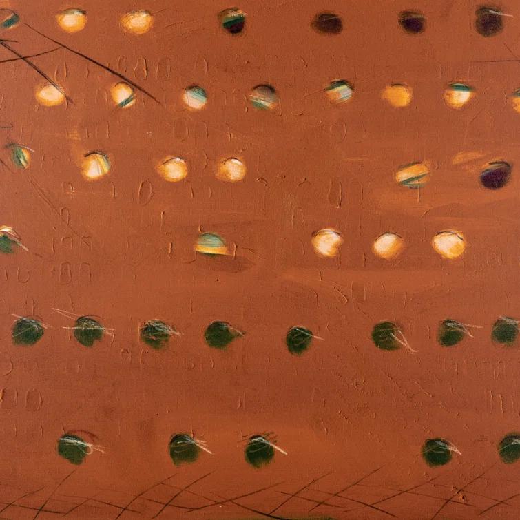 X Spot Rust Wall Art by Jamie Beckwith - 36" x 24"