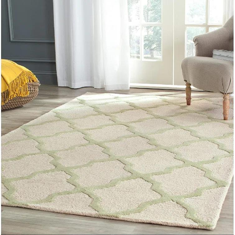 Cannen Cambridge Hand Tufted Wool Geometric Rug