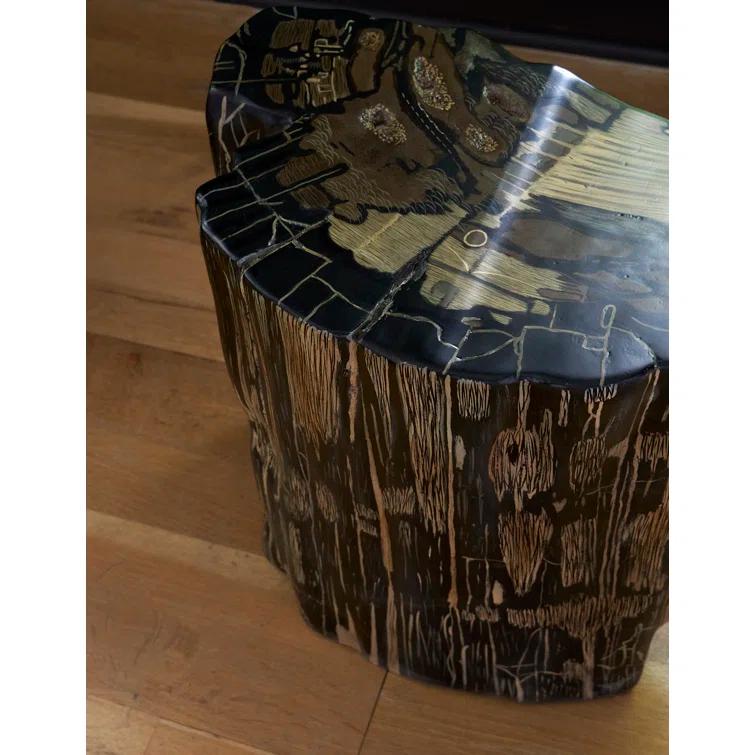 Phillips Collection Cast Naturals Petrified Accent Stool