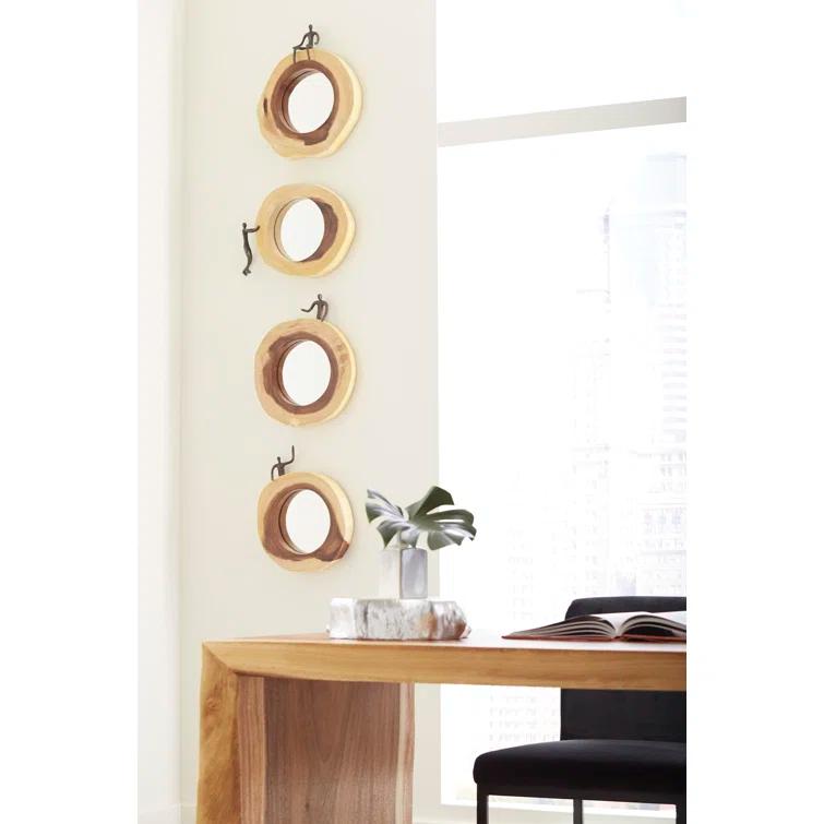 Atlas Cross Cut Small Left Half Man Beveled Accent Mirror