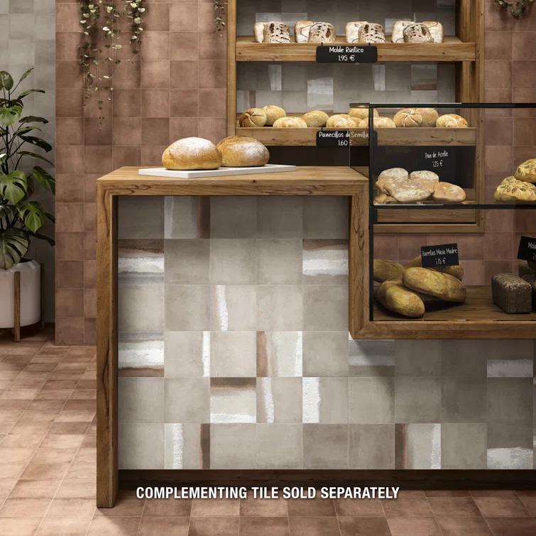 Matter 6" x 6" Porcelain Stone Look Floor and Wall Tile