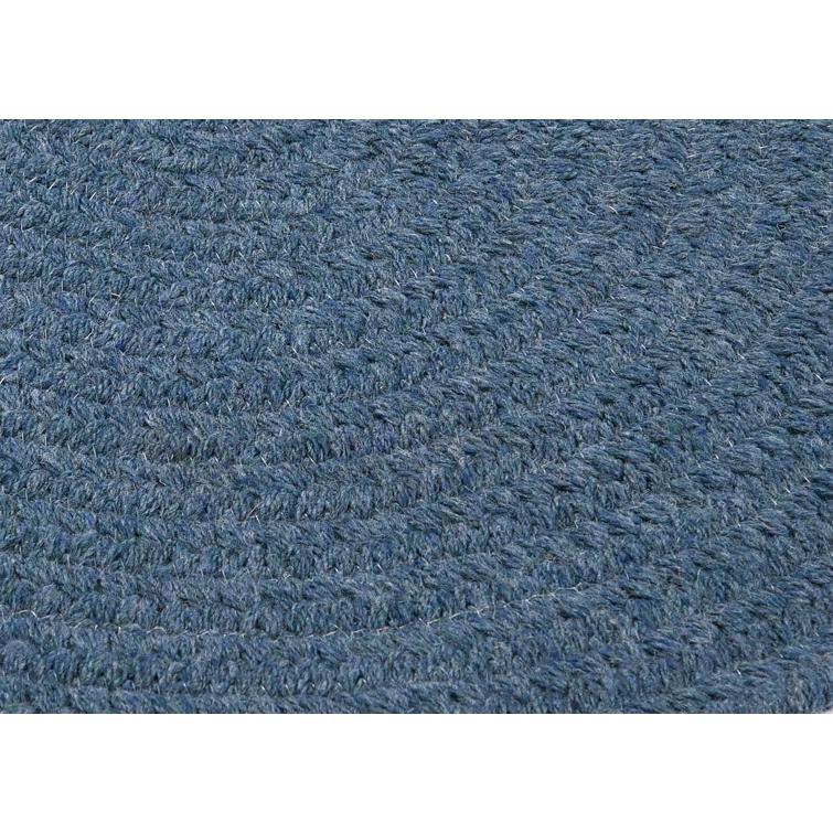 Colonial Mills Handmade Braided Federal Blue Area Rug
