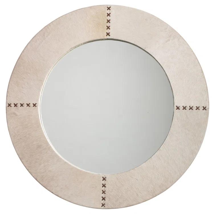 Aaden Round Hide Wall Mirror
