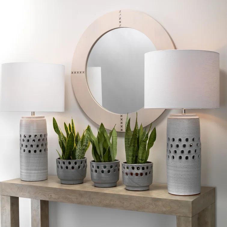Aaden Round Hide Wall Mirror